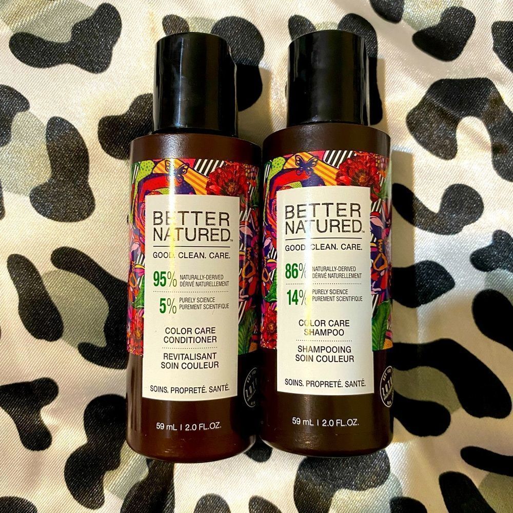 🆕 Better natures shampoo and conditioner set travel size 2.0 fl oz each